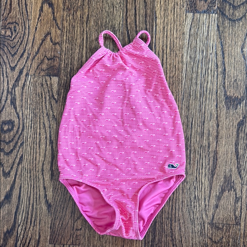 Vineyard Vines Pink One-Piece Swimsuit toddler 18m